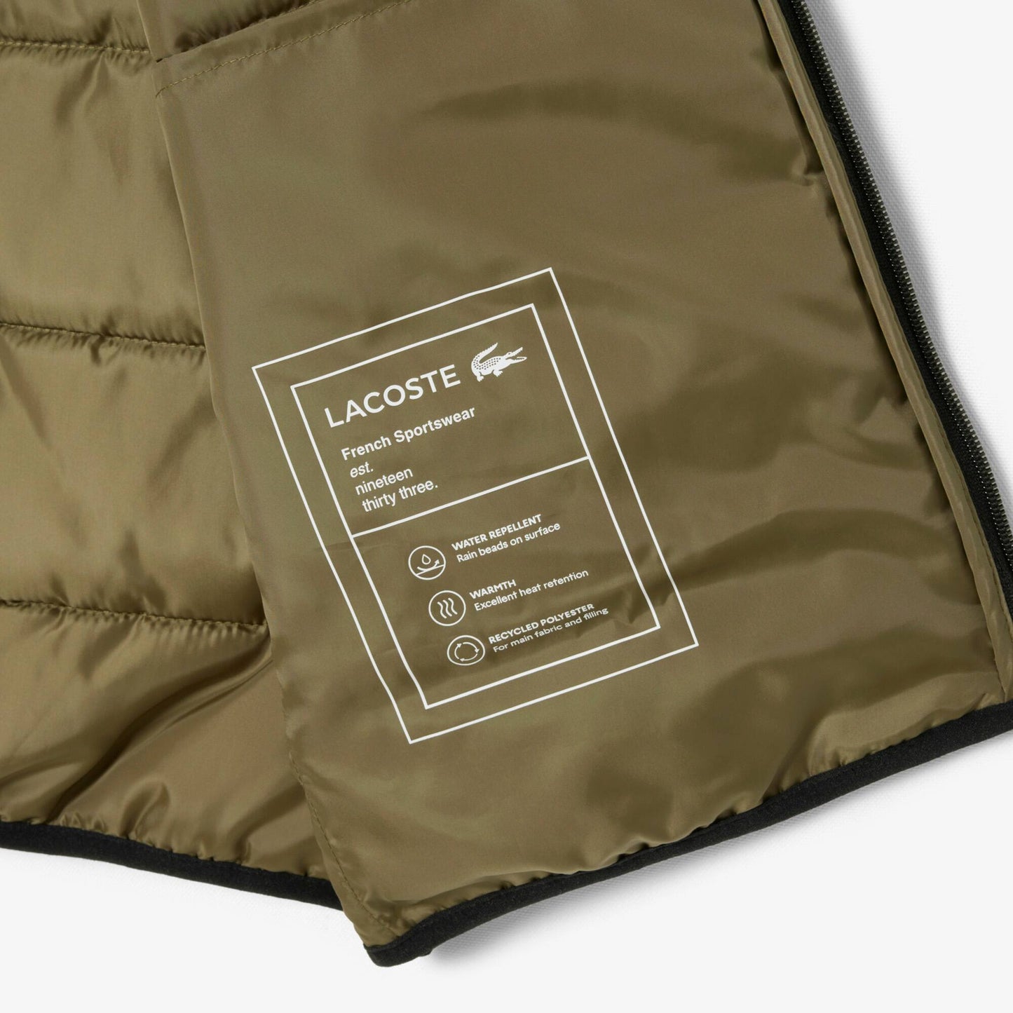 Ärmellose, wasserabweisende Jacke