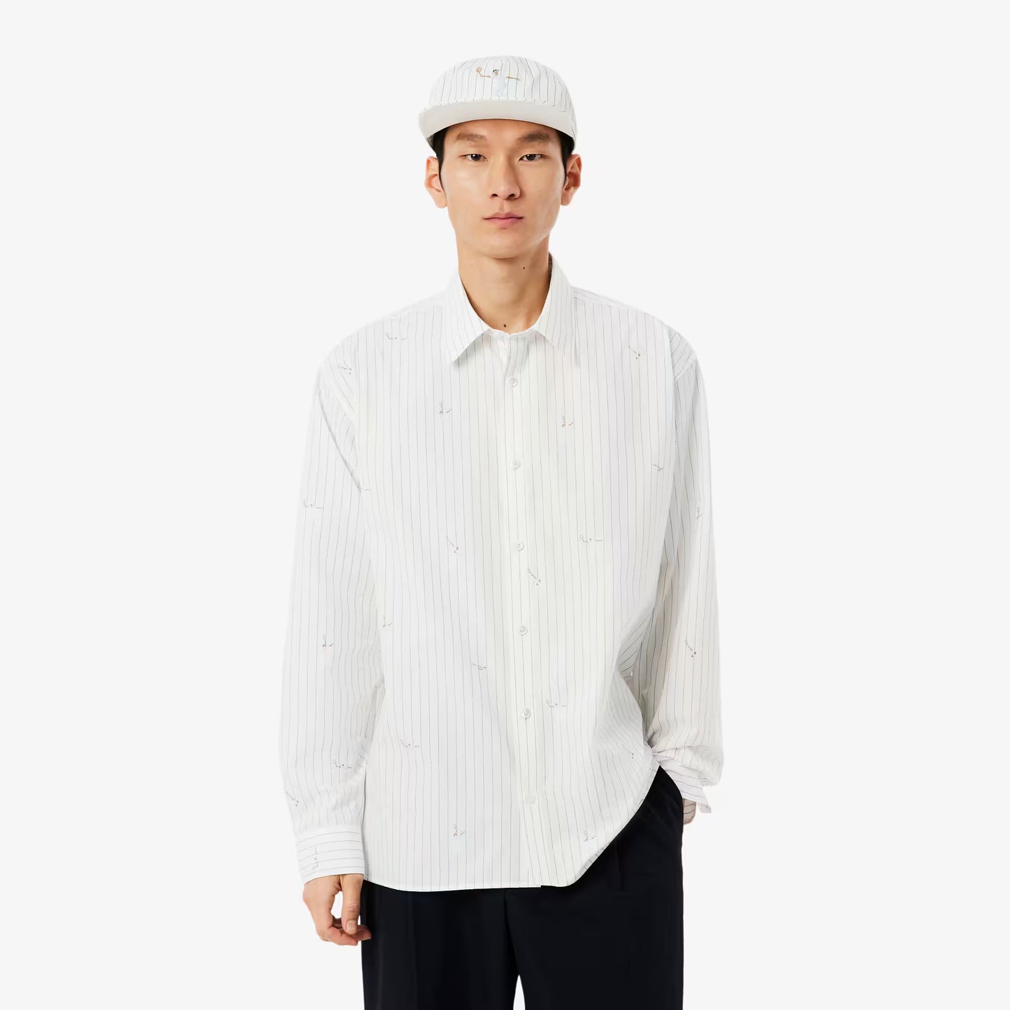 Relaxed Fit Embroidered Cotton Shirt