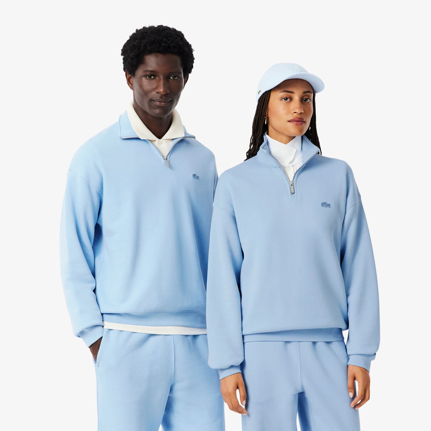 Sweat en polaire épais avec col zippé