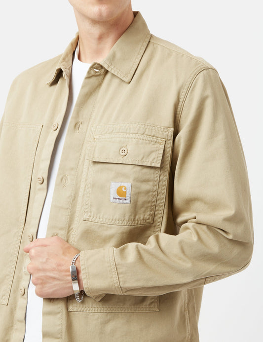 Charter Langarmhemd – Ammonite Brown