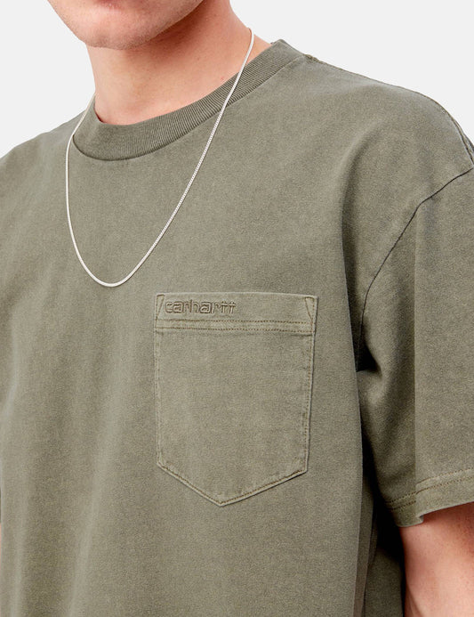 T-shirt Duster avec poche - Vert algue