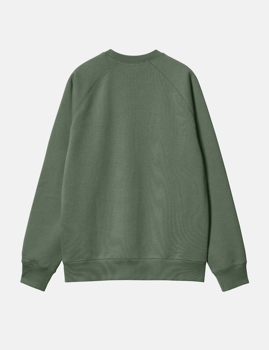 Sweat-shirt Chase - Vert canard