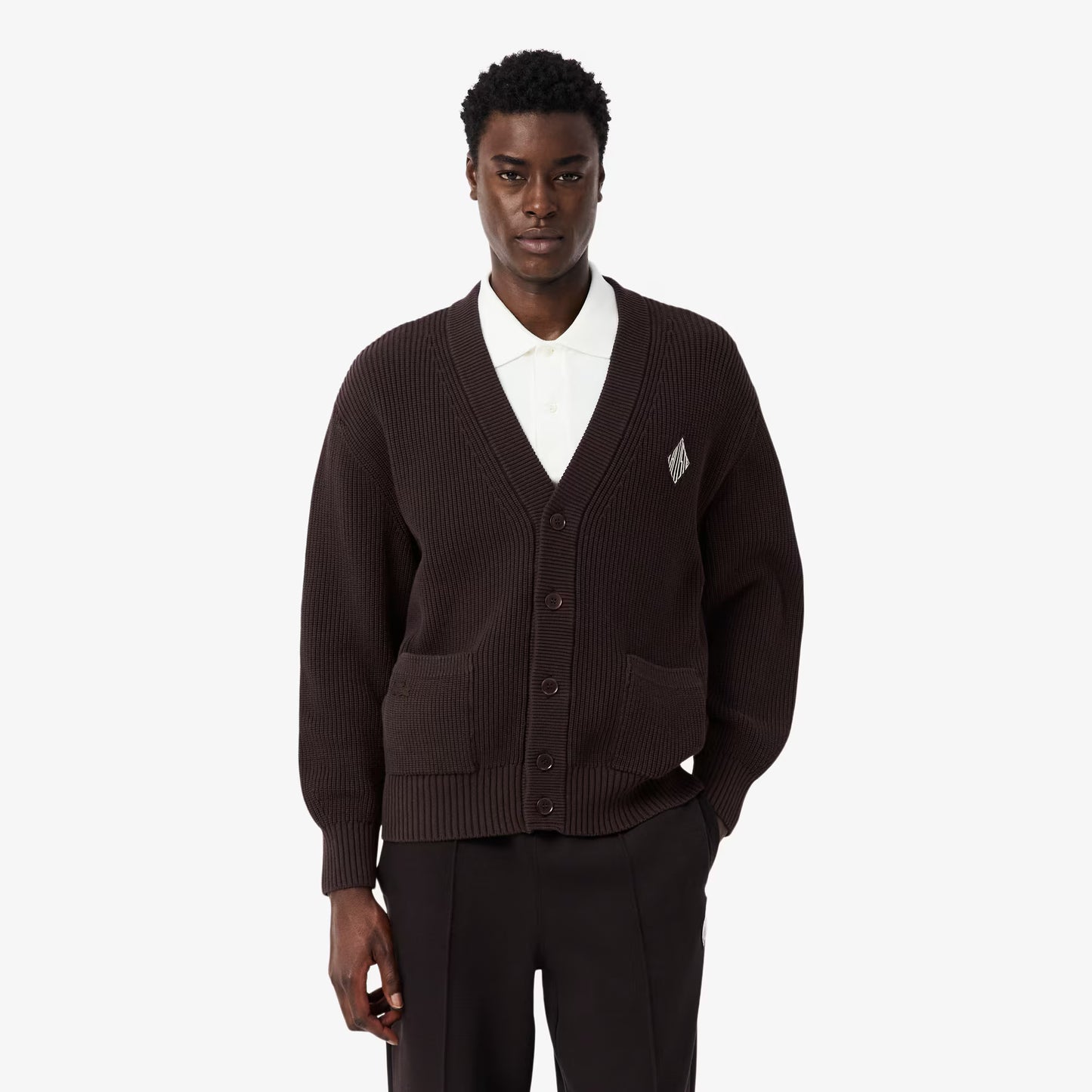Gilet en coton côtelé coupe décontractée