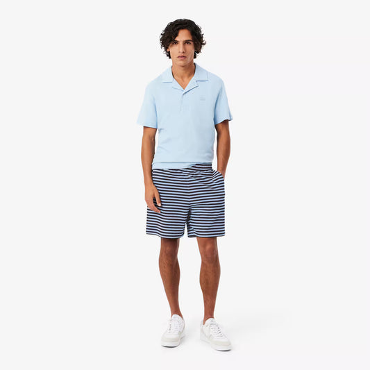 Regular Fit Striped Cotton Shorts