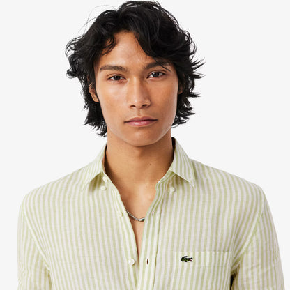 Regular Fit Striped Linen Shirt
