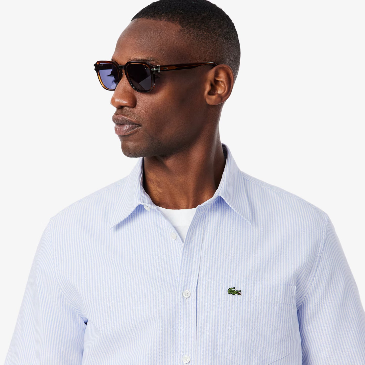 Chemise Oxford à manches courtes coupe droite