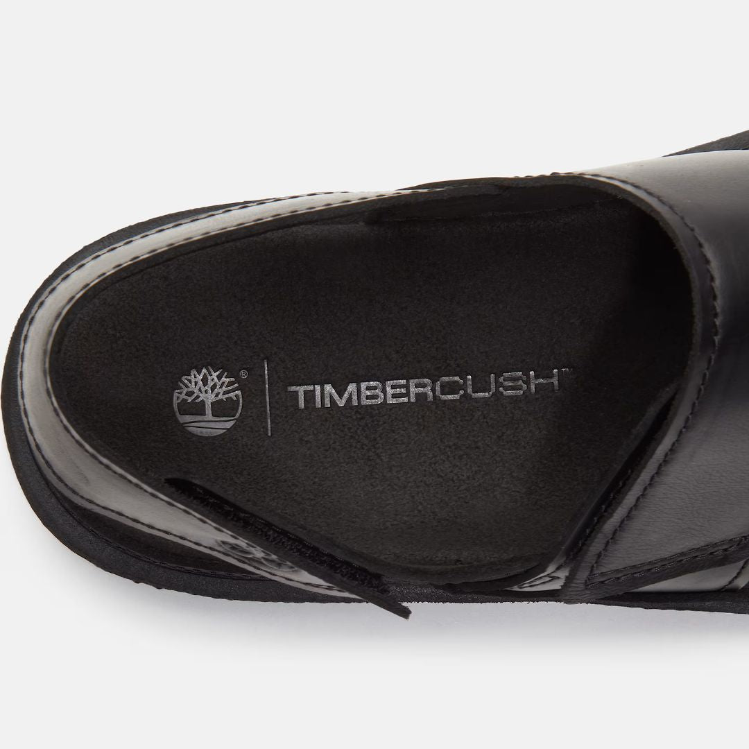 Casco Cove Sandal with Heel Strap Black Full-Grain Leather