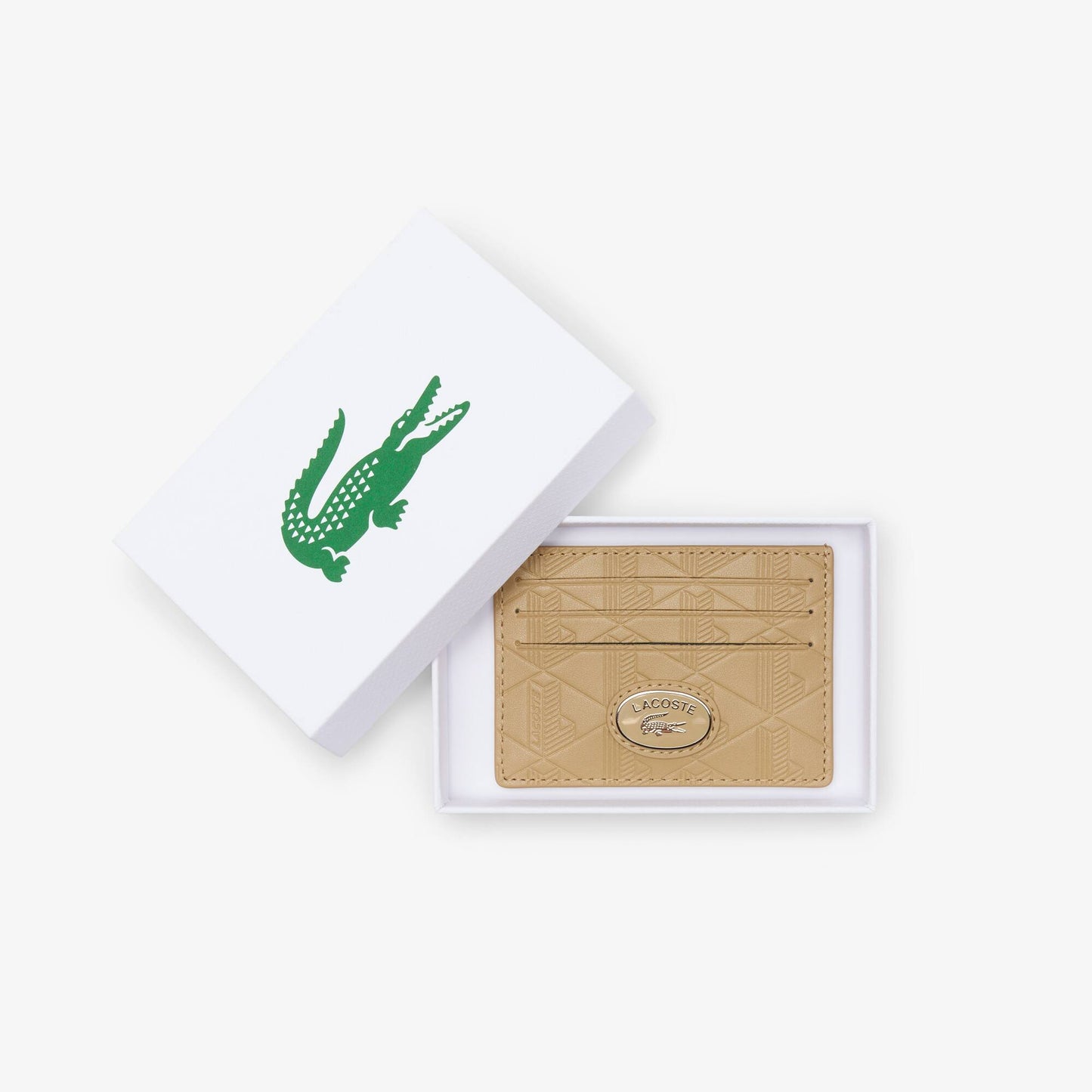 Porte-cartes en cuir à monogramme
