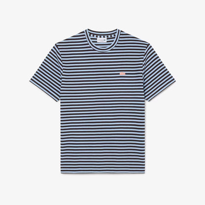 Textured Striped Cotton T-shirt