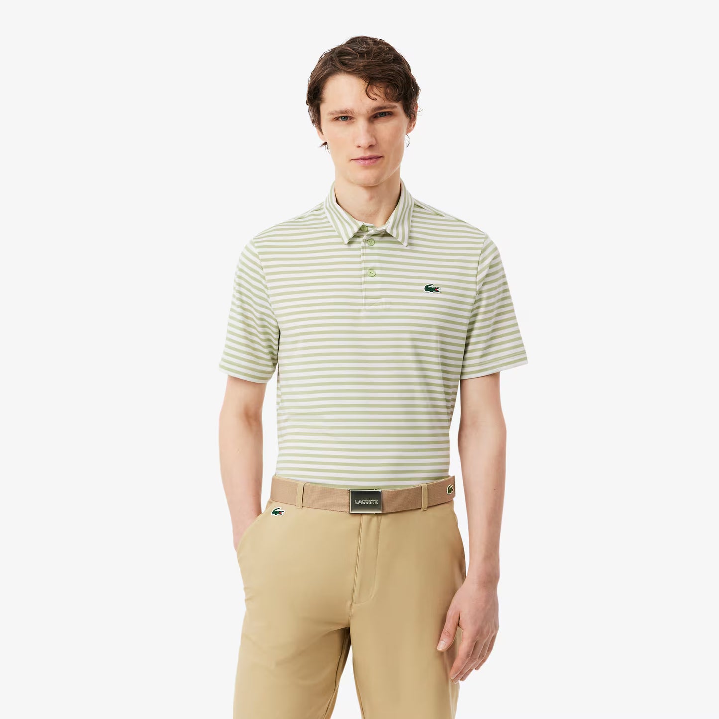 Regular Fit Ultra Dry Gestreiftes Golf-Poloshirt