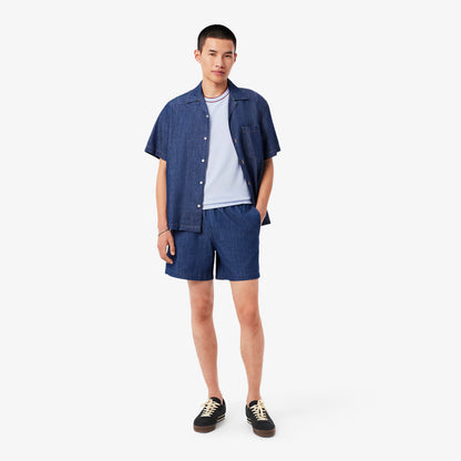 Stretch Pique Stripe Collar T-shirt