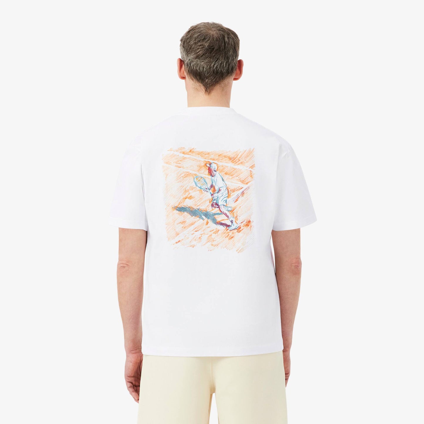 T-shirt en coton imprimé coupe décontractée