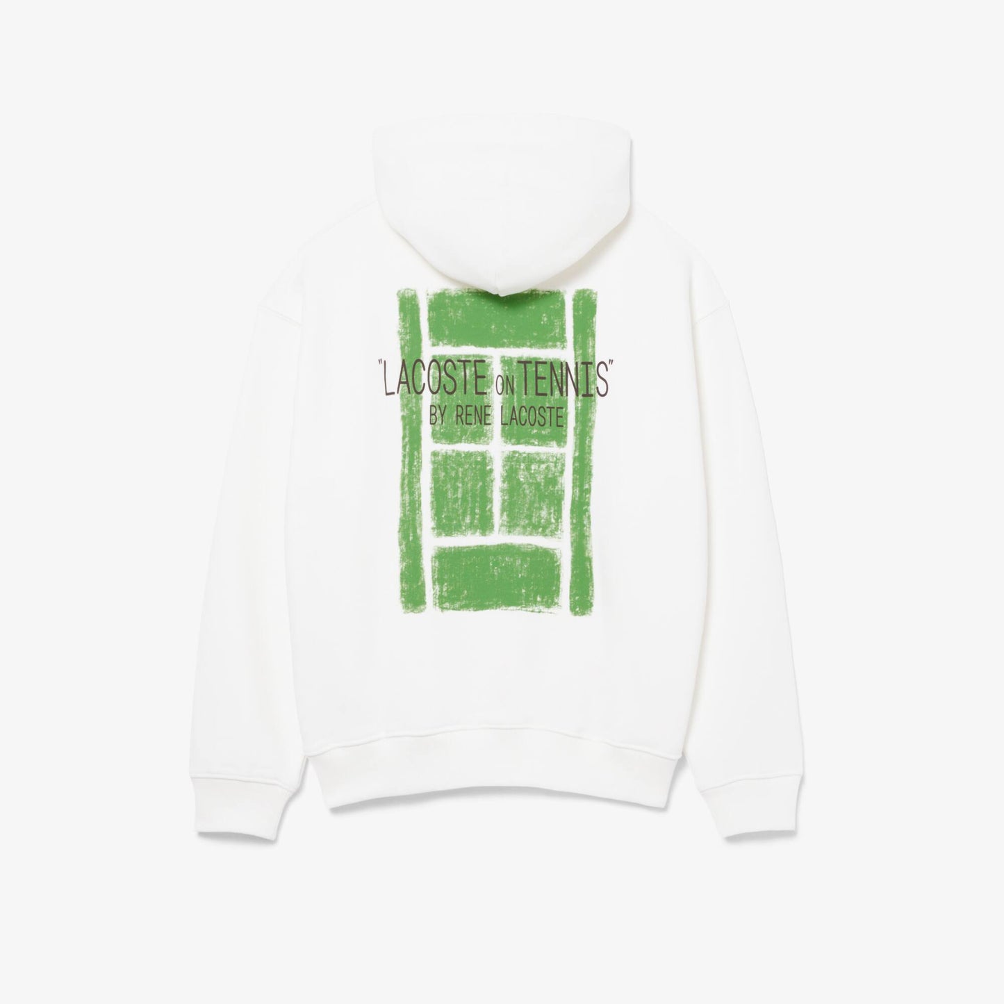 Fleece-Kapuzenpullover mit Allover-Print
