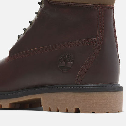 Premium 6-Inch Lace-Up Waterproof Boot Burgundy Full Grain
