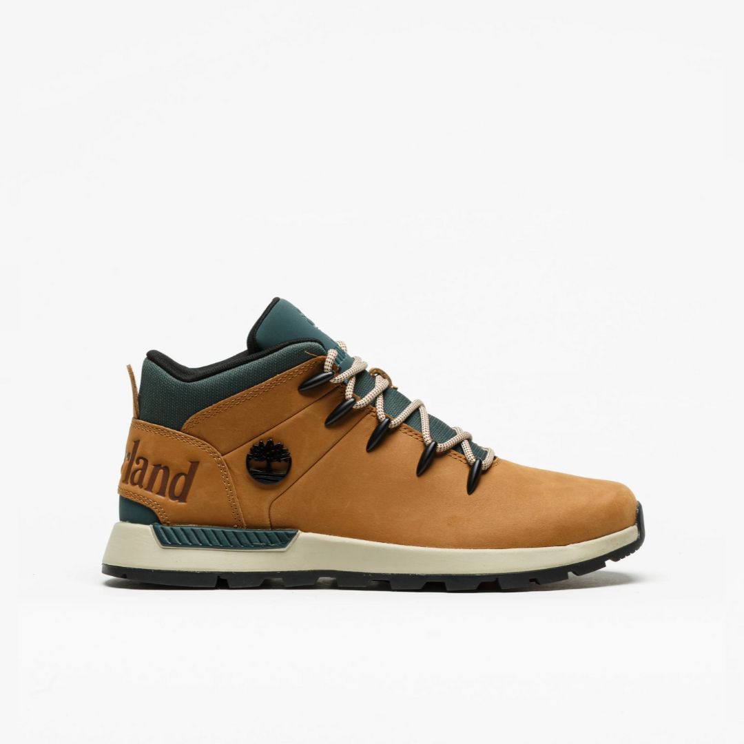 Sprint Trekker Mid Lace Medium Brown Nubuck with Green