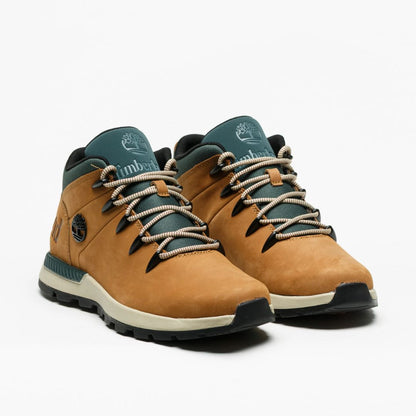 Sprint Trekker Mid Lace Medium Brown Nubuck with Green