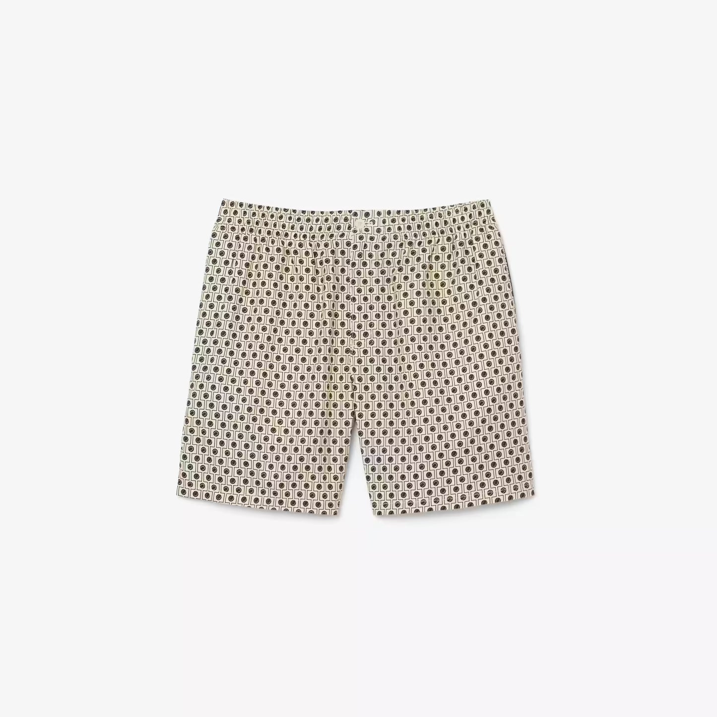 Relaxed Fit Printed Cotton Blend Shorts