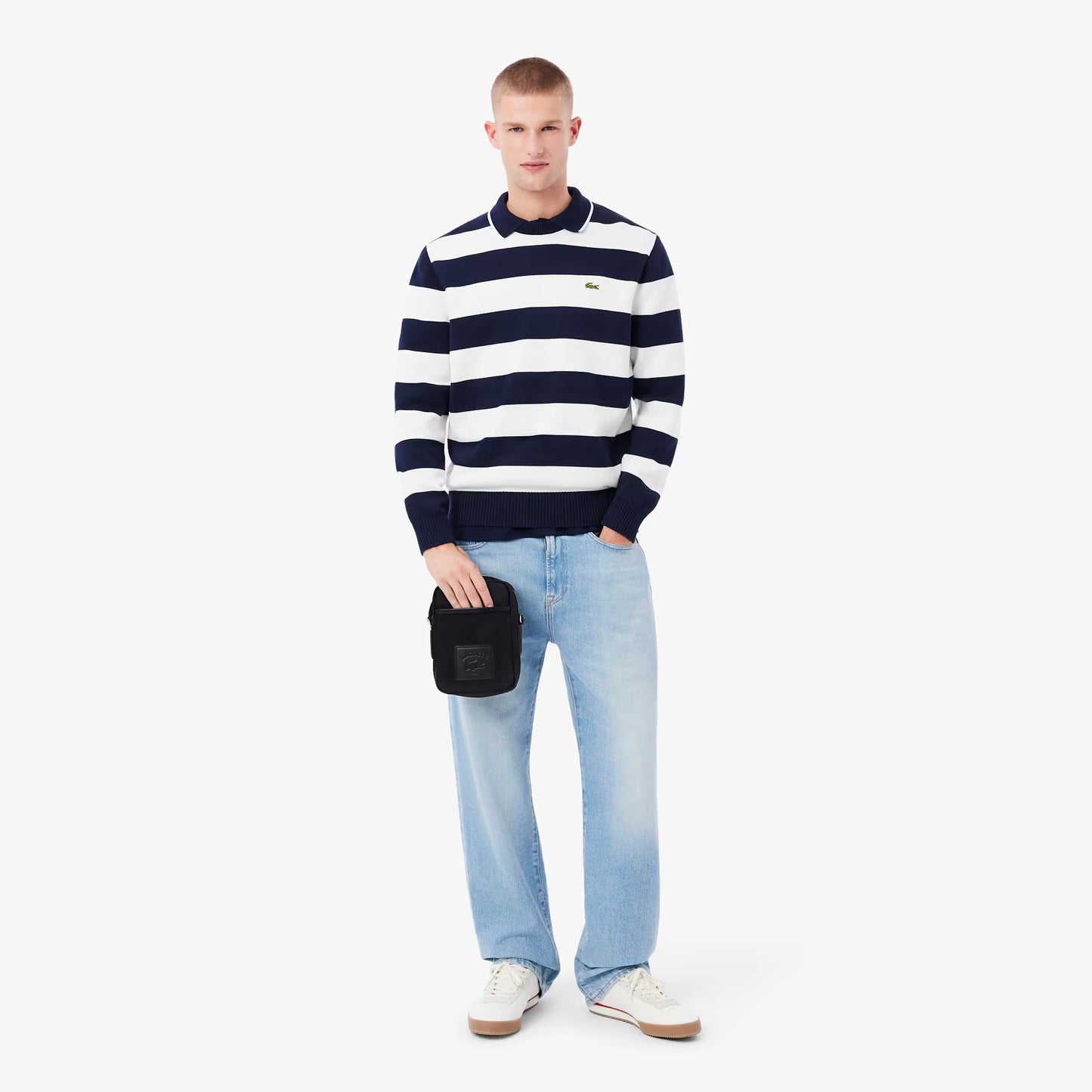 Sacoche verticale classique Lacoste