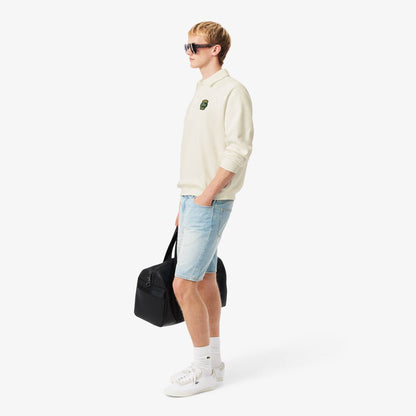 Sweat-shirt polaire coupe ample à col polo