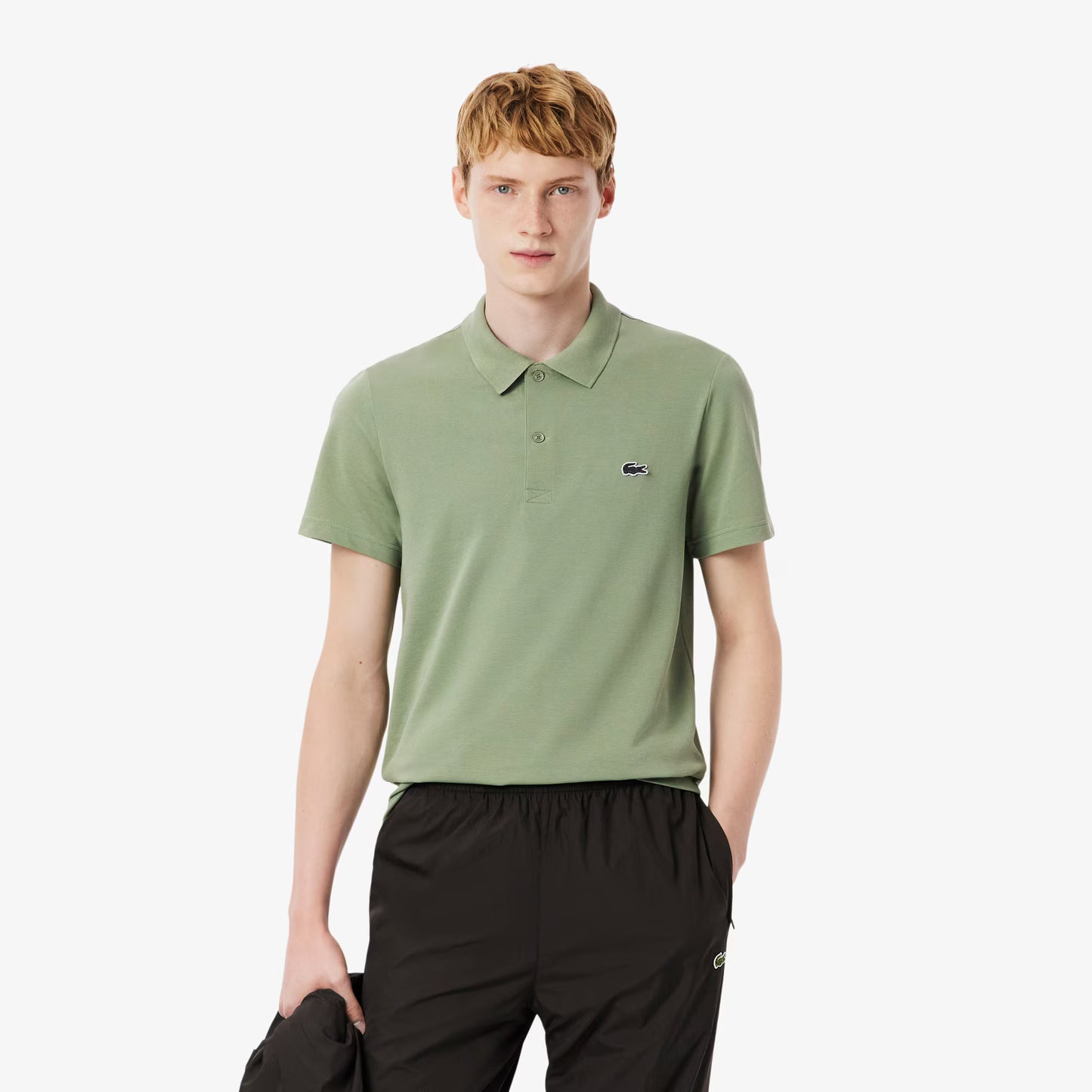 Regular Fit Cotton Blend Polo Shirt