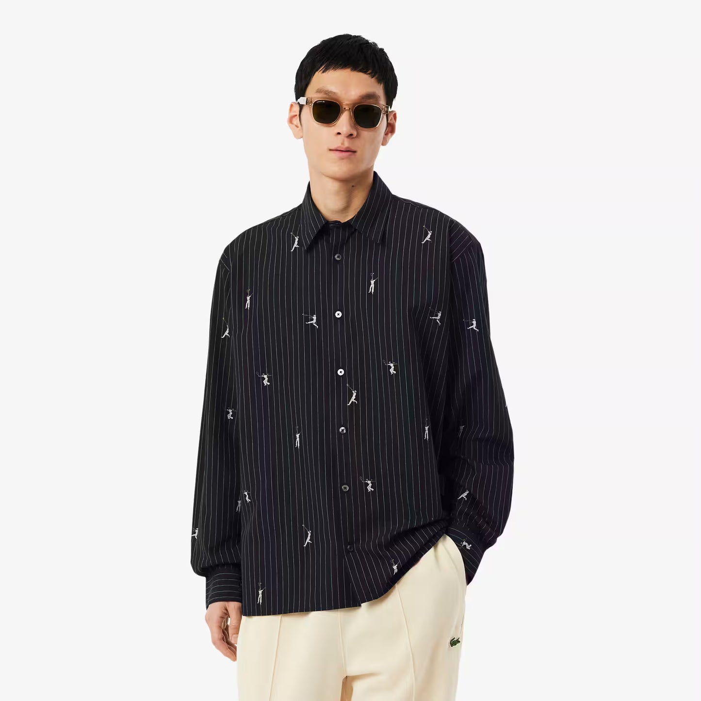 Relaxed Fit Embroidered Cotton Shirt
