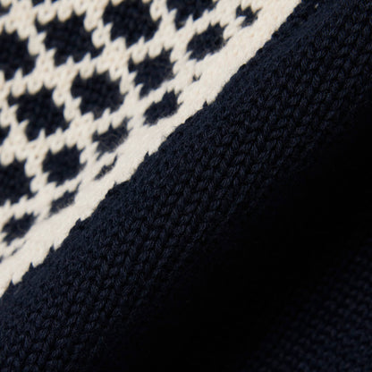 Cotton Jacquard Sweater Vest