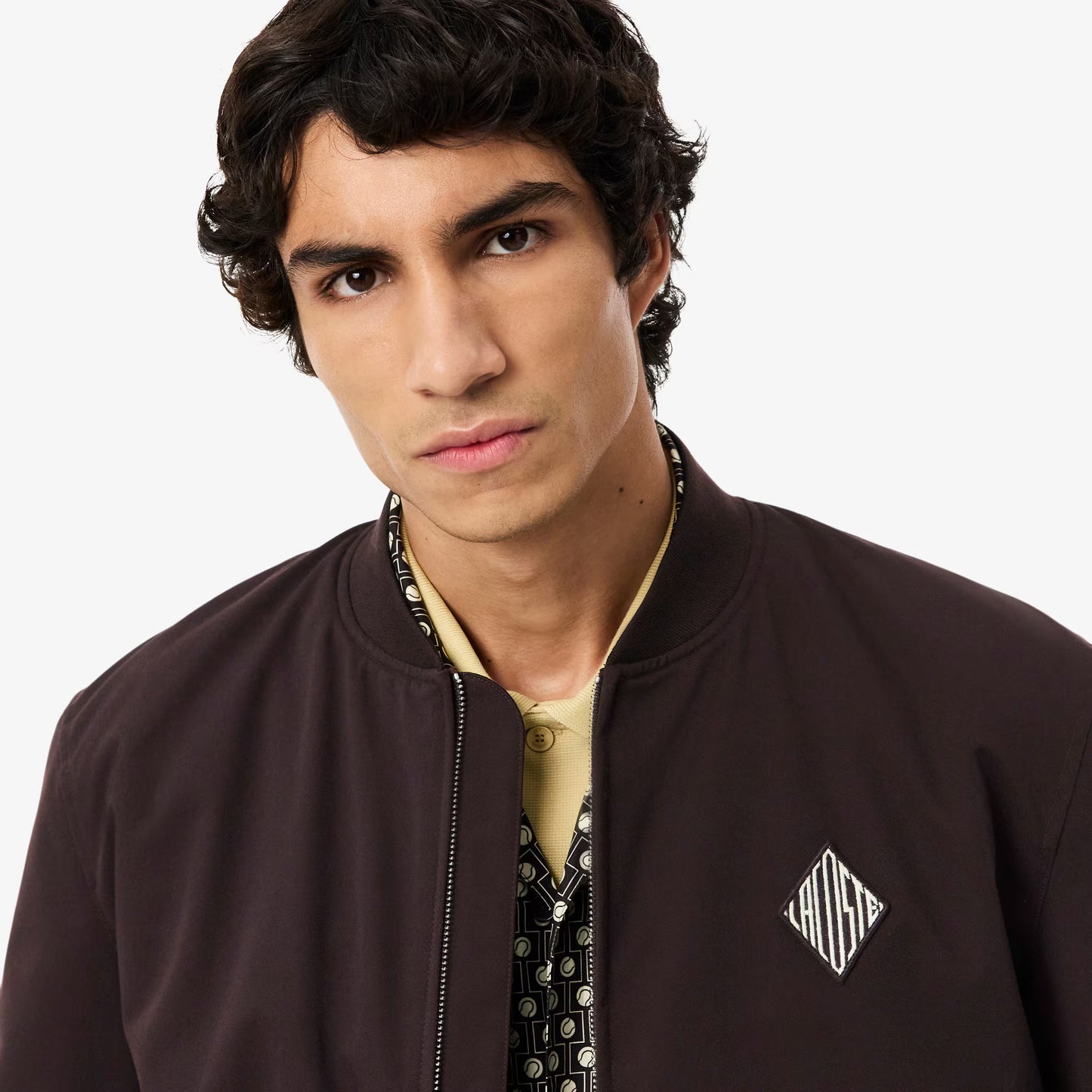 Retro Badge Water-Repellent Bomber Jacket