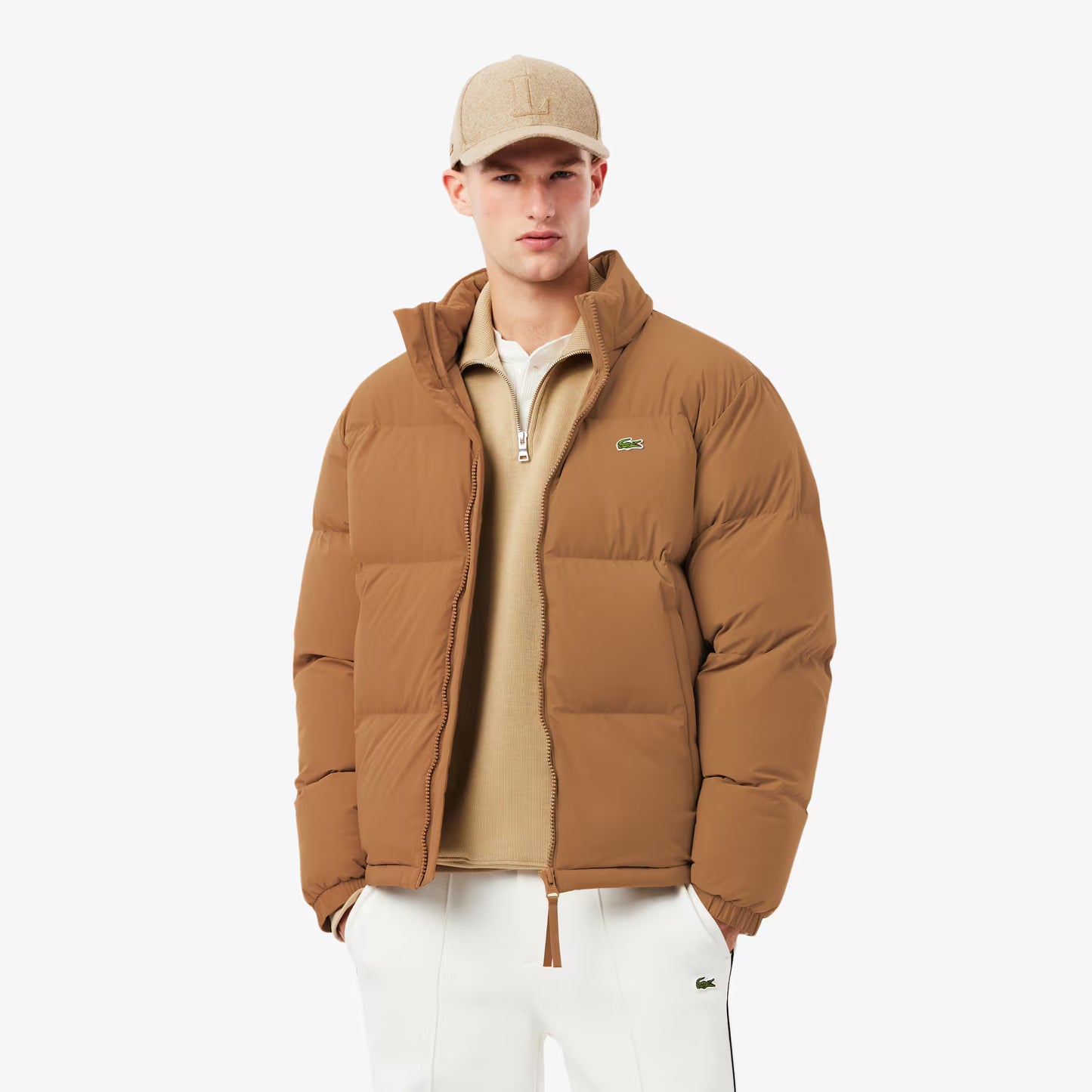 Water-Repellent Hooded Down Jacket