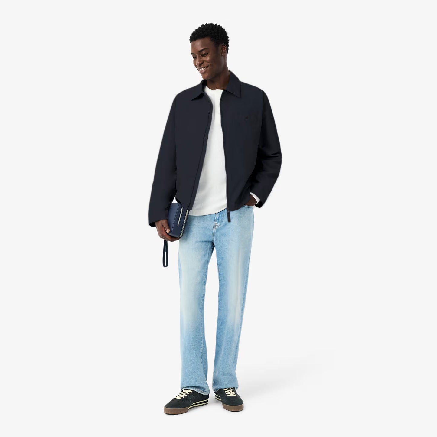 Water-Repellent Textured Taffeta Jacket