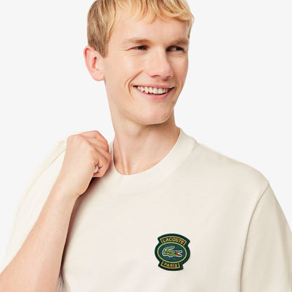 Baumwoll-T-Shirt mit Abzeichen