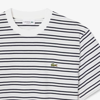 Gestreiftes Baumwoll-T-Shirt