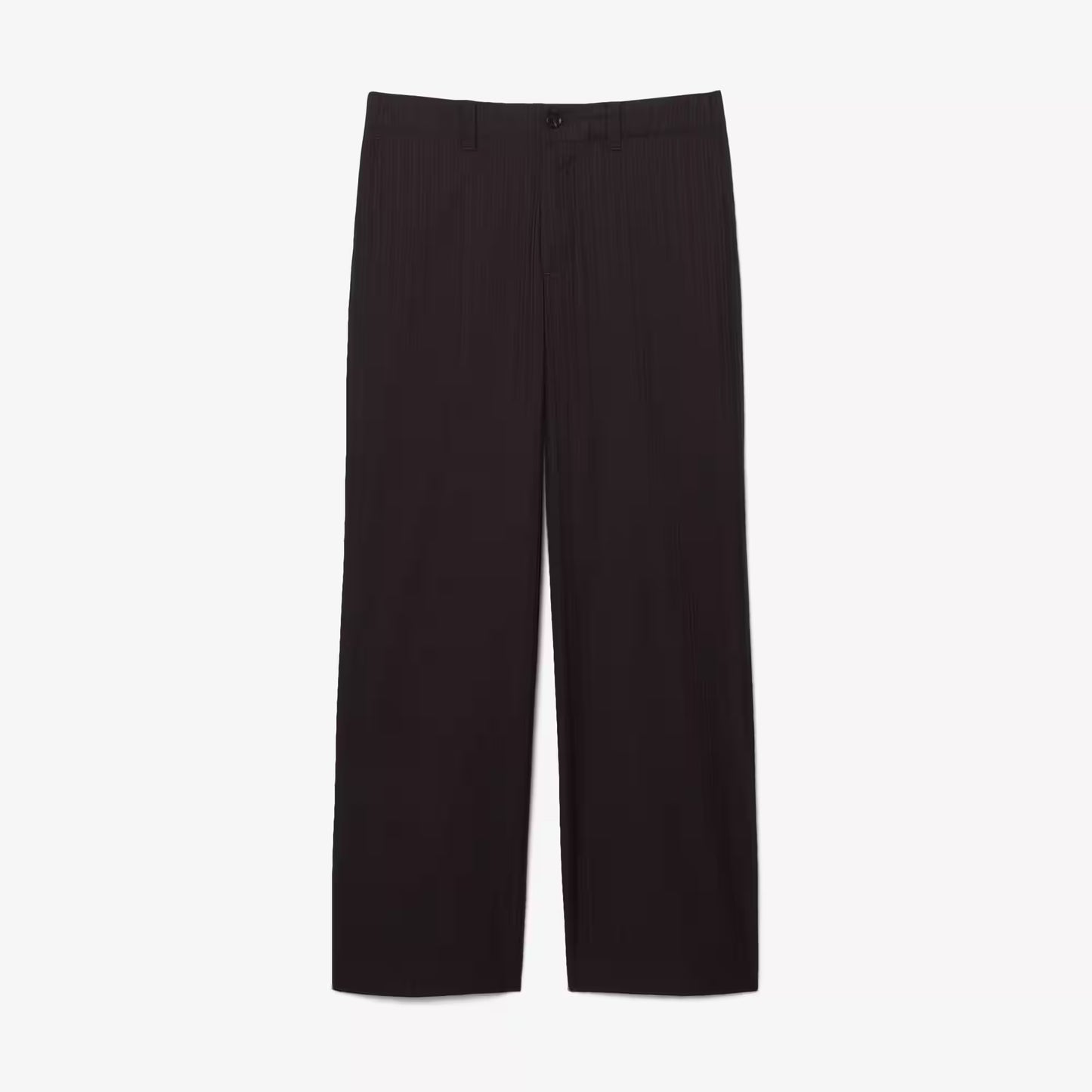 Pantalon de costume rayé en coton coupe droite