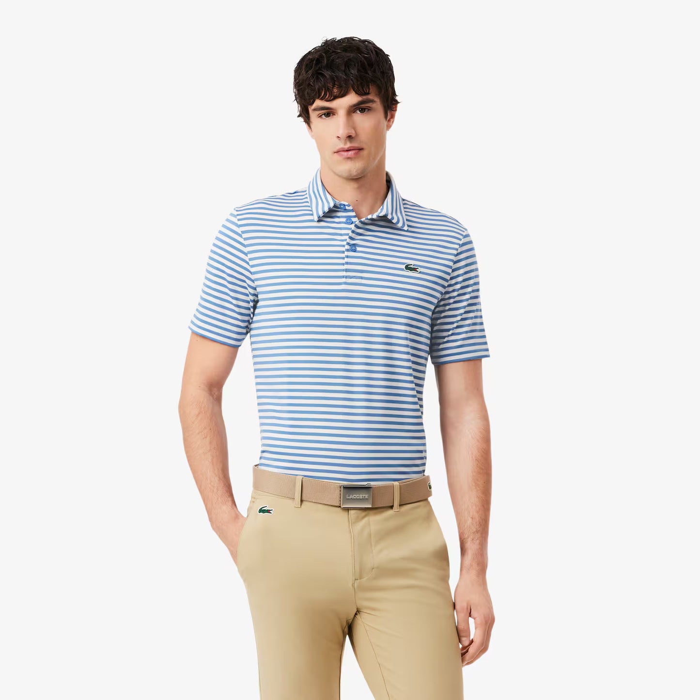 Regular Fit Ultra Dry Gestreiftes Golf-Poloshirt