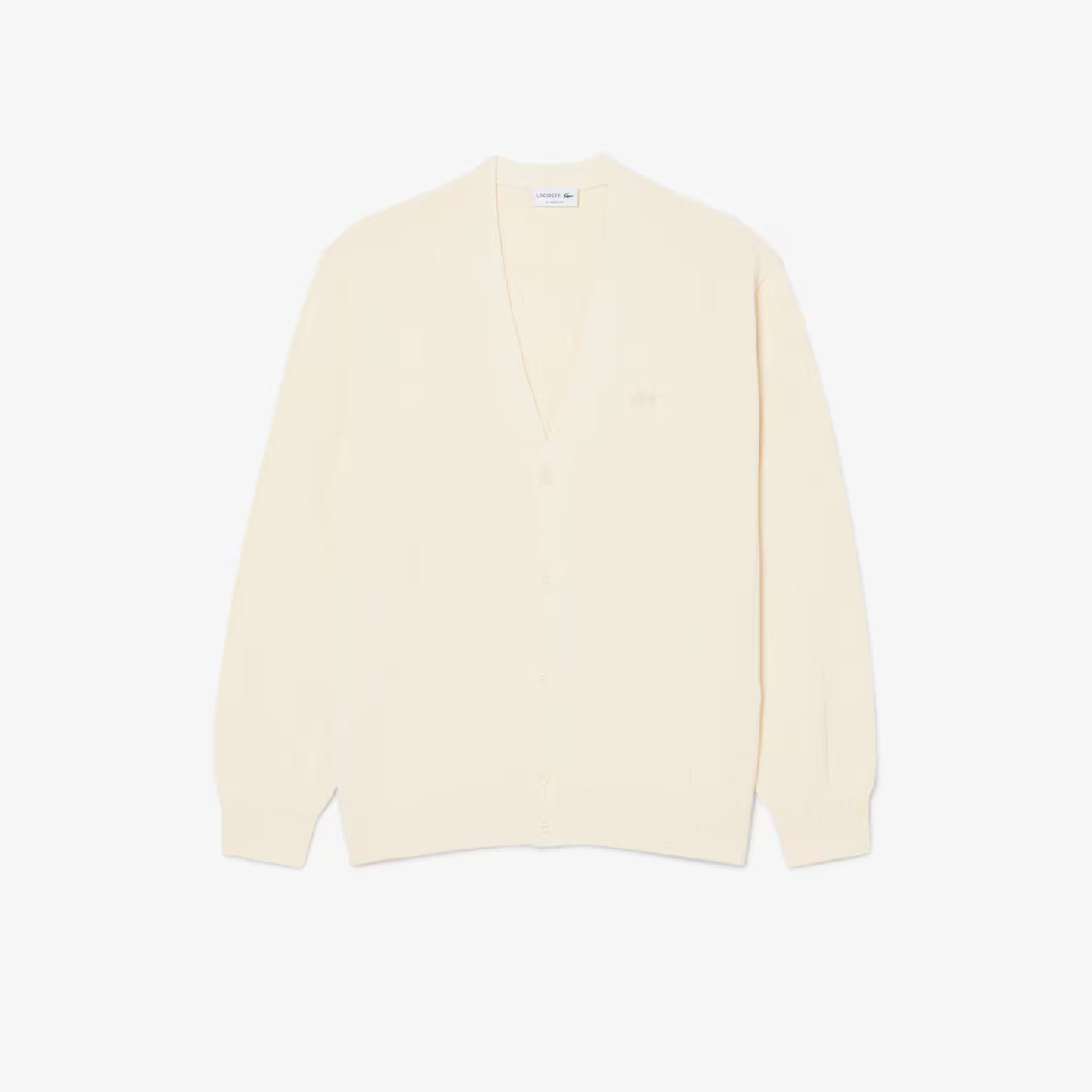 Rib Knit Cotton Blend Cardigan