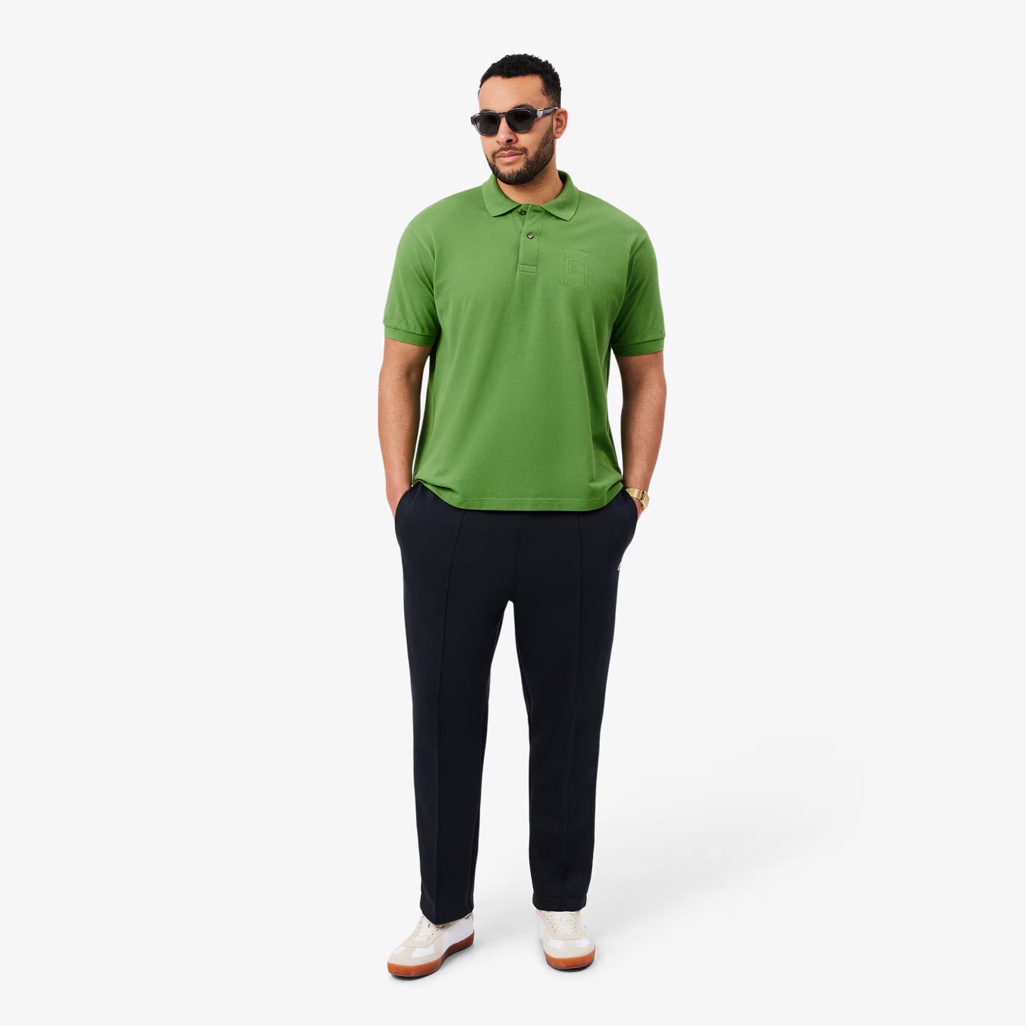 Poloshirt mit klassischer Passform, Stickerei-Details und Petit Piqué