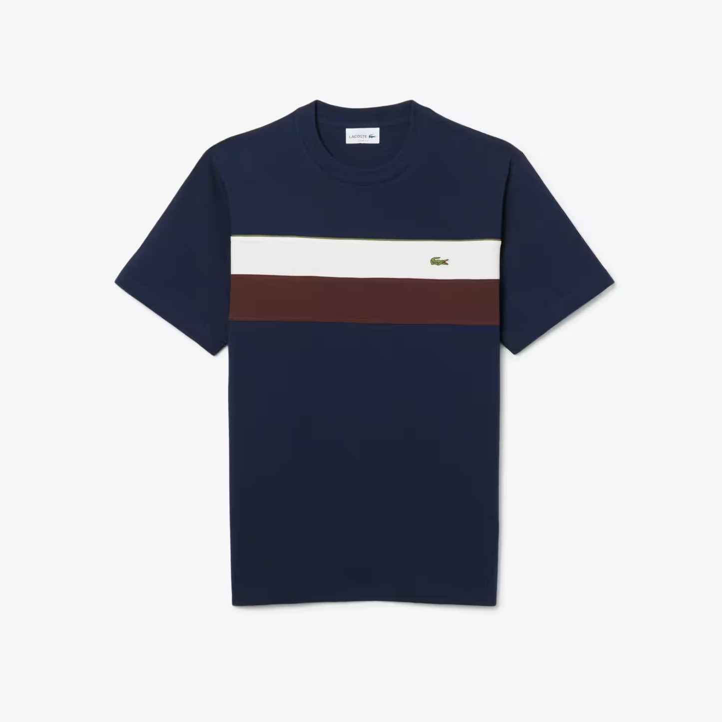 Jersey-T-Shirt mit Farbblock