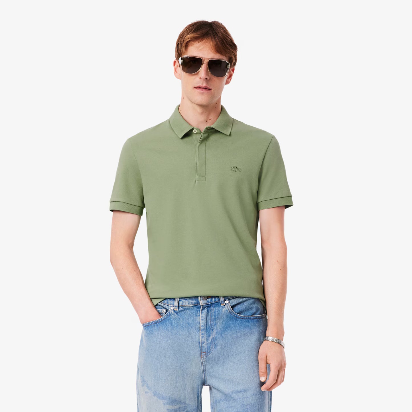 Polo Regular Fit en Piqué Stretch Paris