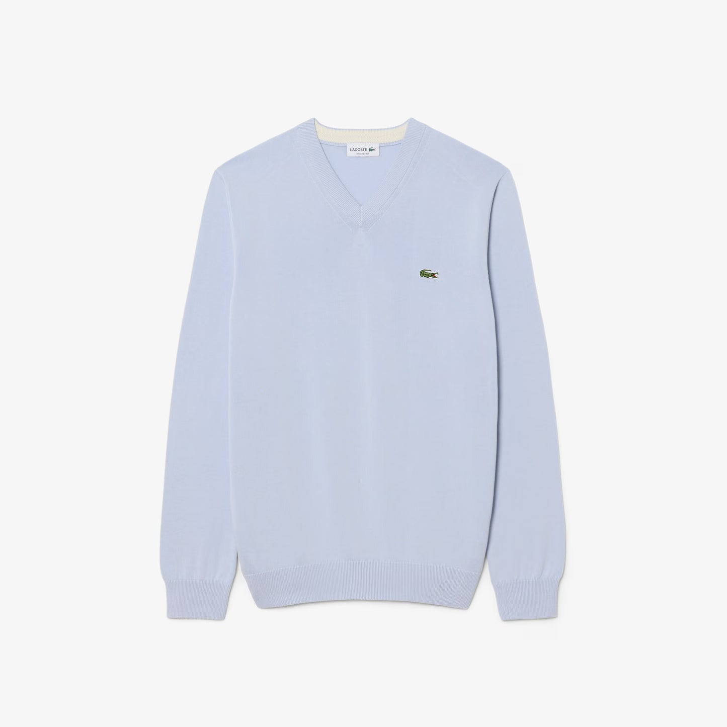 Monochrome Cotton V-neck Sweater