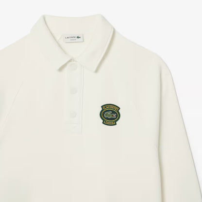 Sweat-shirt polaire coupe ample à col polo