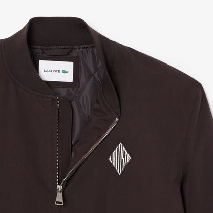 Retro Badge Water-Repellent Bomber Jacket