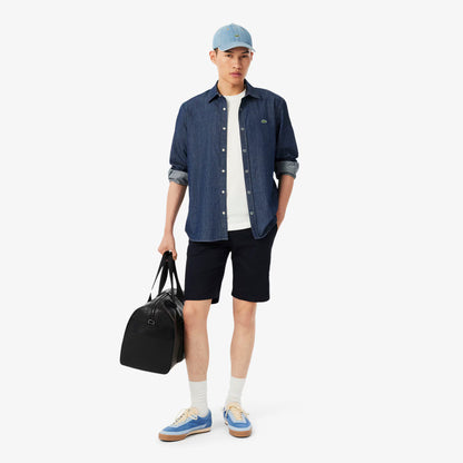 Shorts chino ajustés en coton stretch