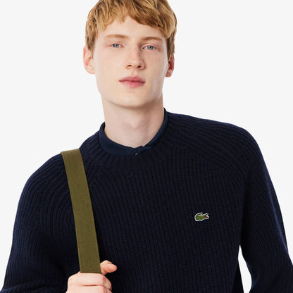 Pull ras du cou en laine épaisse