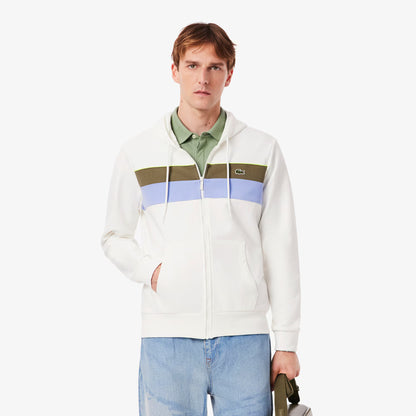Kapuzenpullover mit Reißverschluss und Farbblock-Design