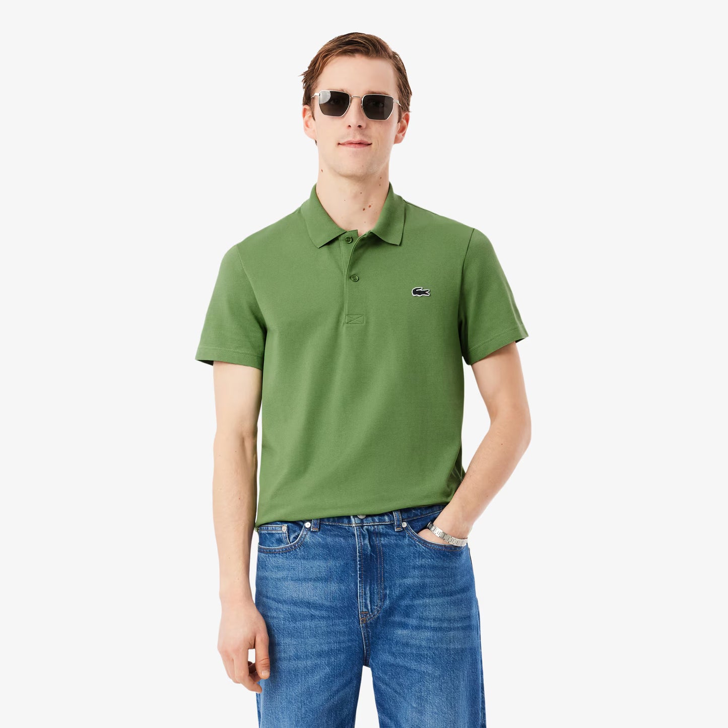 Regular Fit Cotton Blend Polo Shirt