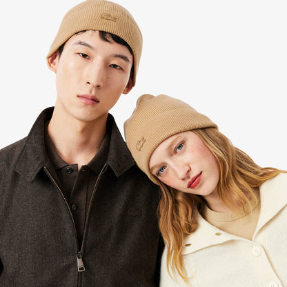 Ribbed Cuff Wool Beanie