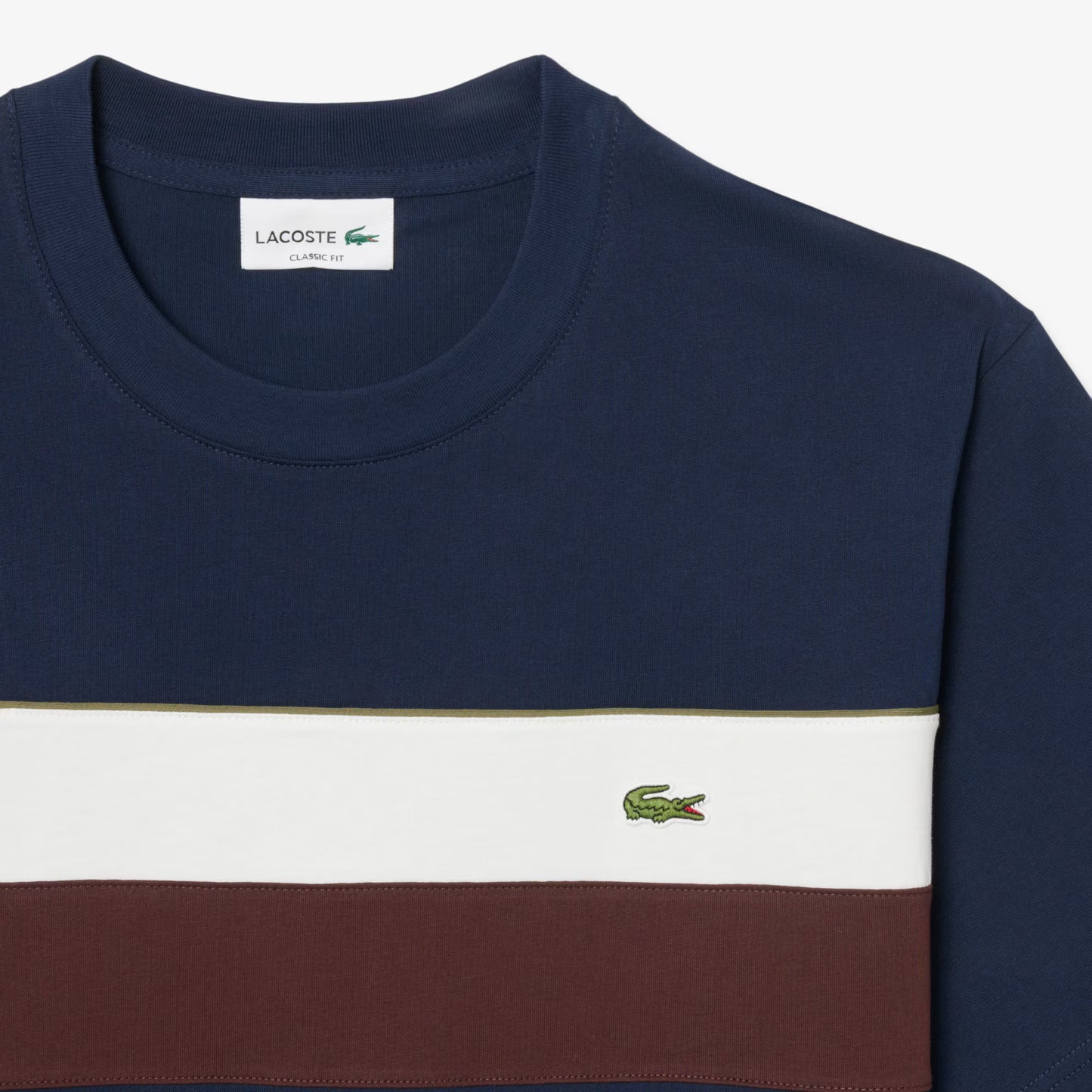 Jersey-T-Shirt mit Farbblock
