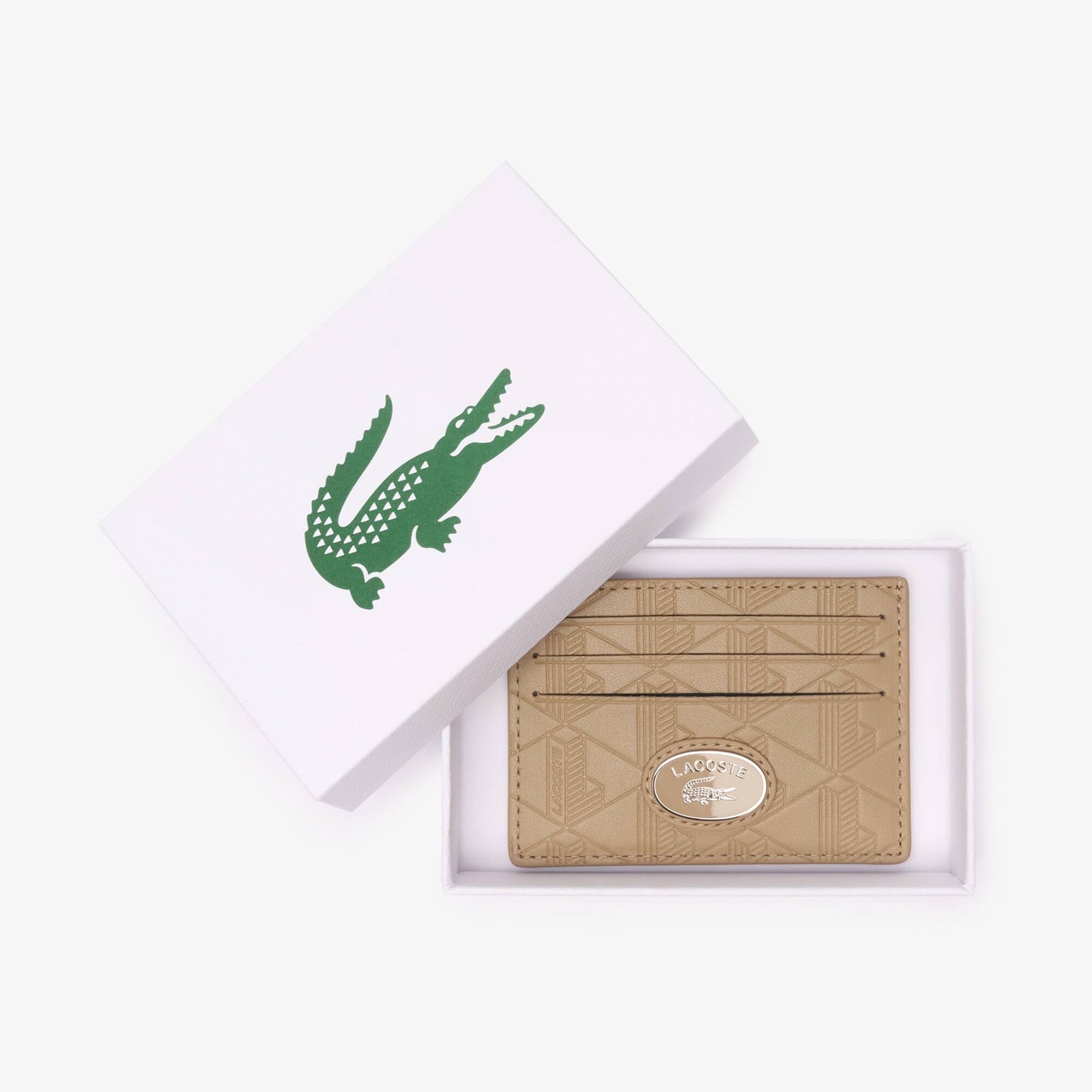Porte-cartes en cuir à monogramme