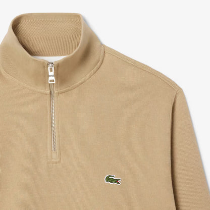 Zip-Up High Neck Interlock Sweatshirt 2