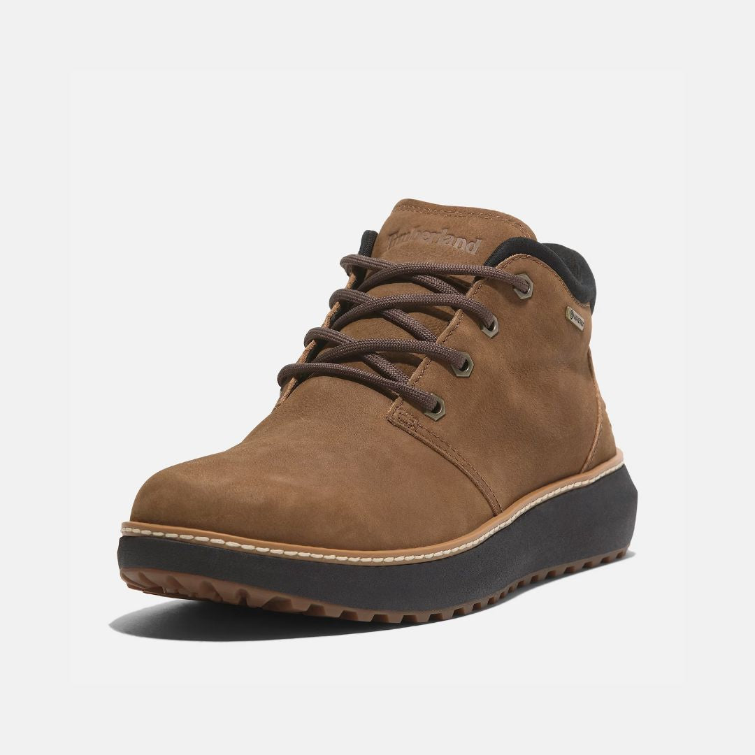 Hudson Road Mid Lace Waterproof Leather Ankle Boots Rust Nubuck