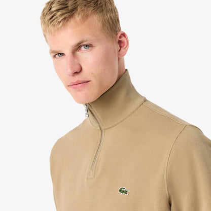 Zip-Up High Neck Interlock Sweatshirt 2